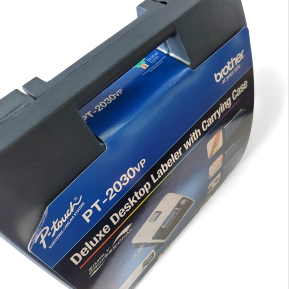 NEW Brother P-Touch PT-2030VP Deluxe Desktop Label Maker & Carrying Case - Picture 3 of 16